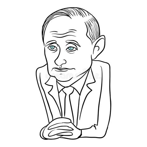 Illustration De La Caricature De Vladimir Poutine Photo Stock éditorial
