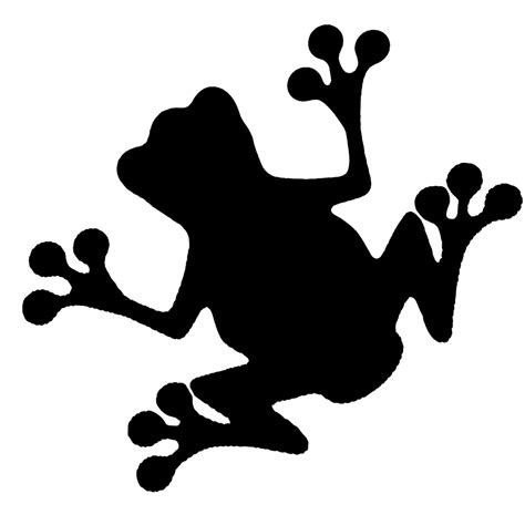 Funny Frog Silhouette Silhouette Art Animal Silhouette Sillouette Art
