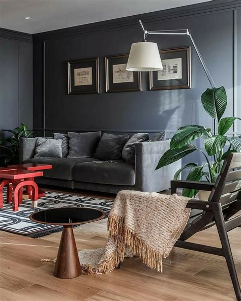 Decorating With Dark Grey Walls Living Room Leadersrooms
