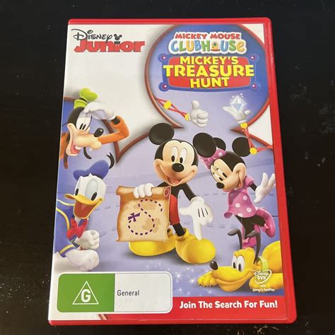 Mickey Mouse Clubhouse Mickeys Treasure Hunt Dvd 2006 Region 4 Retro Unit