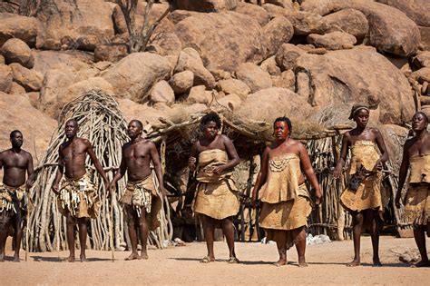 Premium Photo Damara People In Traditional Clothes Doing Traditional Dances In Damaraland Namibia