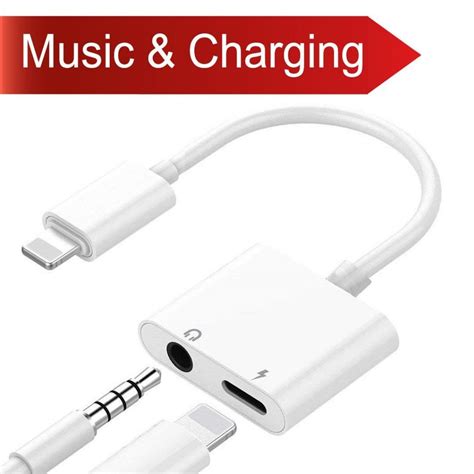 Iphone Lightning To 35mm Charge Audio Adapter