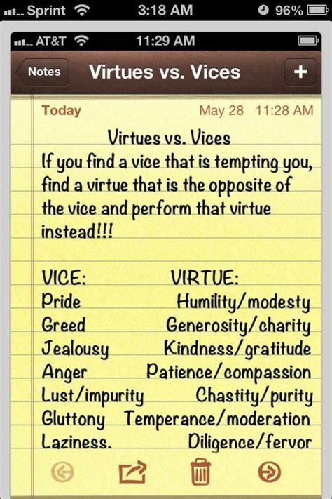 Virtues Vs Vices ~ So Practical Virtue Quotes Inspirational Words