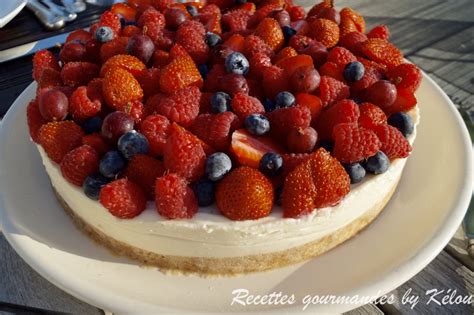 Cheesecake aux fruits rouges sans cuisson