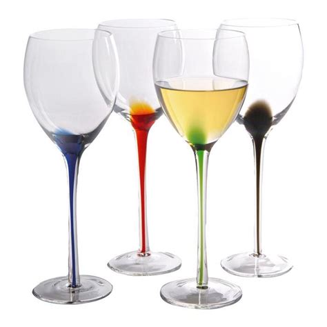 artland splash all purpose wine glass set of 4 wine glass set white wine glasses glass set