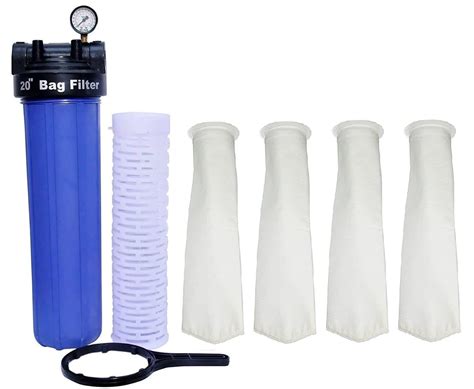 Krplus Water Filter Housing Assembly Kit With Pcs Bag Filter