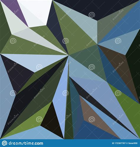 Abstract Vector Pattern Geometric Triangle Mosaic Background Stock