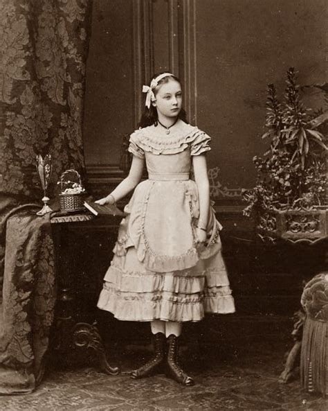 Girl Posing With Book 1870s Vintage Children Photos Victorian