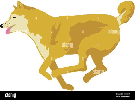 Running Dog Vector Illustration Stock Vector Image And Art Alamy