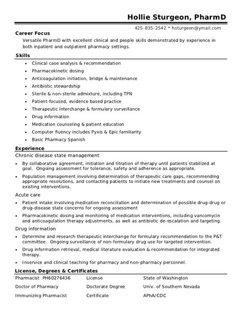 Sample resumes for pharmacy technicianspharmacist curriculum vitae templates12751650, image by: How to Write a Winning Pharmacist Résumé