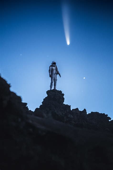 Astronaut And Comet Neowise Photography Andrew Studer