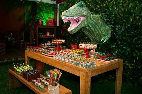 Pared De Dinosaurios Dinosaur Themed Birthday Party Park Birthday