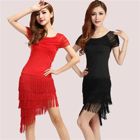 Black Red Latin Dance Dress Special Offer Latin Dance Dress Women Latin Dance Costume Latin