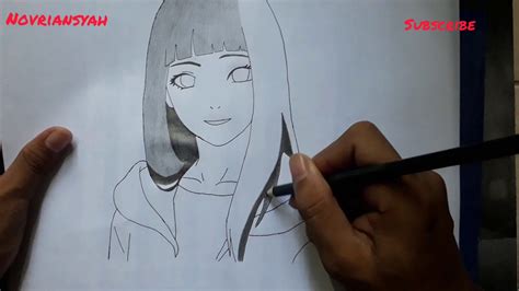Drawing Hyuga Hinata Speed Drawing Youtube