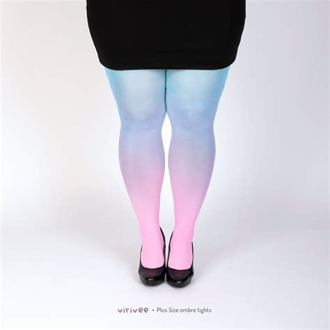 Sinful Goddess — Sosuperawesome Plus Size Ombre Tights Virivee