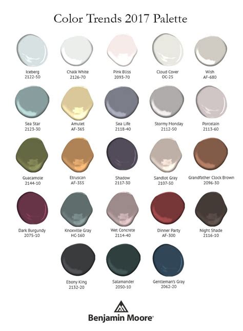 Benjamin Moore 2017 Color Palettes Youll Absolutely Love