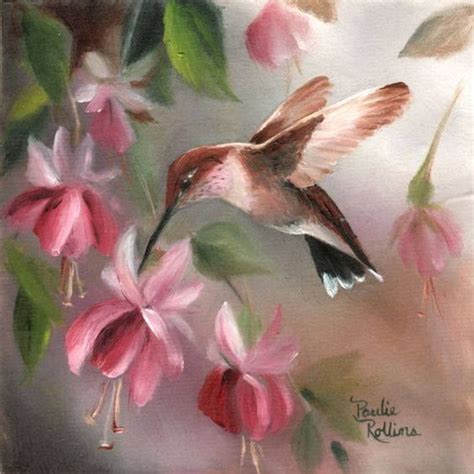 Hummingbird Painting Acrylic Hummingbird Artwork Hummingbird Pictures