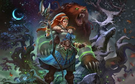 Card Art I Did For The Newest Addition To The Celtic Pantheon In Smite