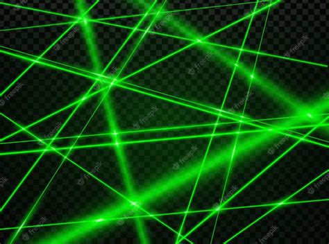 Premium Vector Crossed Green Laser Beam Lights Vector Background