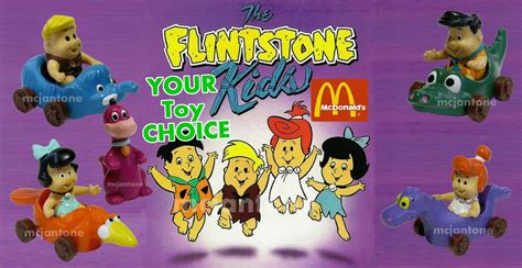 Mcdonalds 1988 Flintstone Kids Barney Cartoon Betty Rubble Your Toy