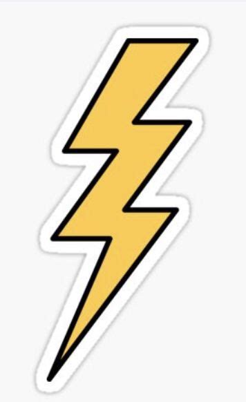 Lightning Bolt Sticker ⚡️⚡️⚡️ Bubble Stickers Tumblr Stickers