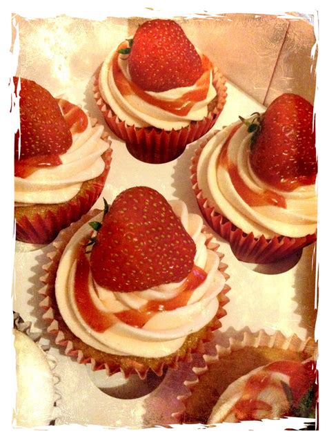 Strawberry Victoria Sponge Cupcakes Homemade Cakes Baking Mini
