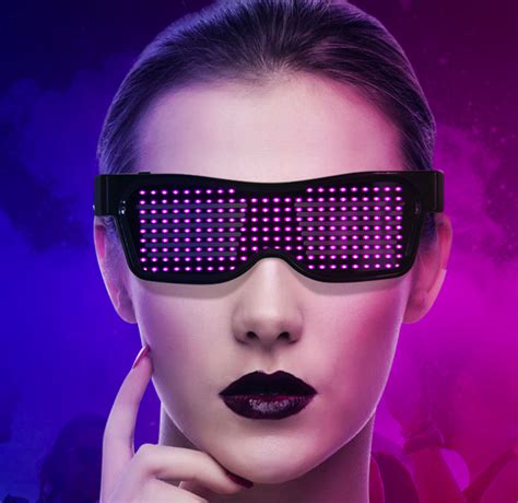 Party Glasses Magic Bluetooth Led App Control Luminous Dj Edm Rechargeable Ebay