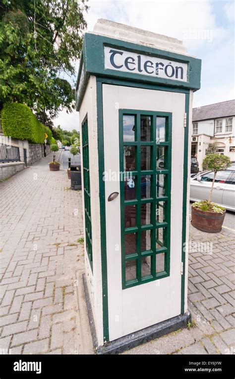 Irish Telephone Box Stock Photo Alamy