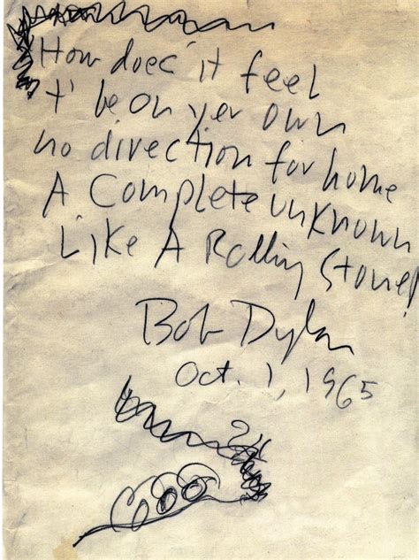 Bob Dylan Like A Rolling Stone Songtext