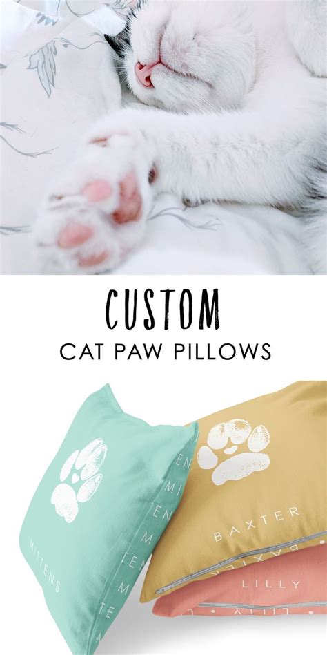 Custom Cat Paw Pillows Are Just The Right Addition To Your Furbabys