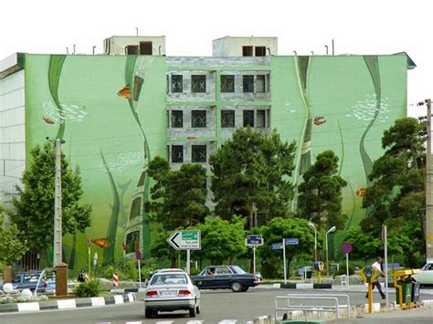 Mehdi Ghadyanloos Playful Street Art In Tehran Amusing Planet