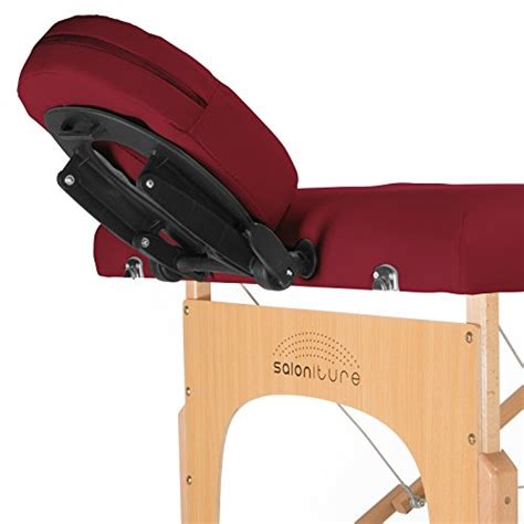 Saloniture Professional Portable Folding Massage Table With Carrying Case Burgundy Pricepulse