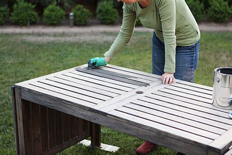 Painting The Outdoor Furniture How I Got That Barnwood Color