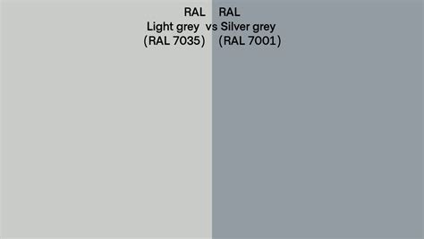 Ral Light Grey Vs Silver Grey Side By Side Comparison