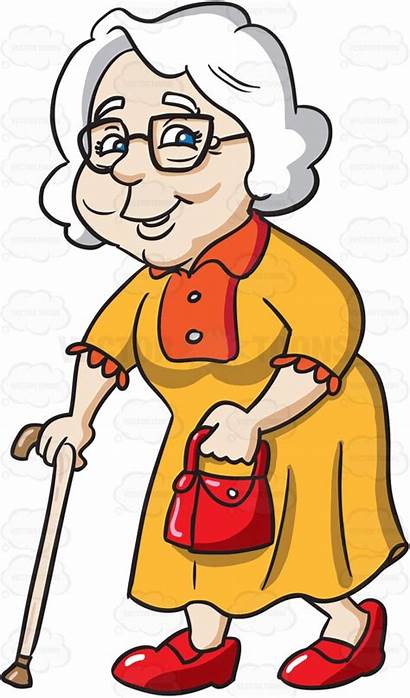 Clipart Cartoon Woman Grandmother Clipartmag