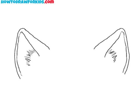 How To Draw Cat Ears Easy Drawing Tutorial For Kids