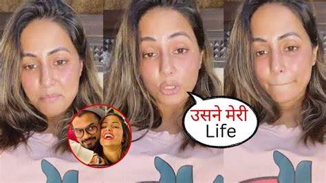 Hina Khan Rocky Jaiswal Spark Breakup Rumours After Actress Posts Betrayal Is Only Truth Youtube