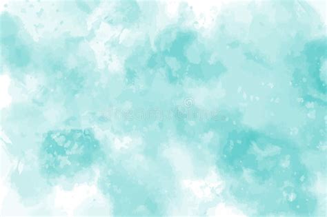 Mint Abstract Watercolor Texture Background Stock Vector Illustration