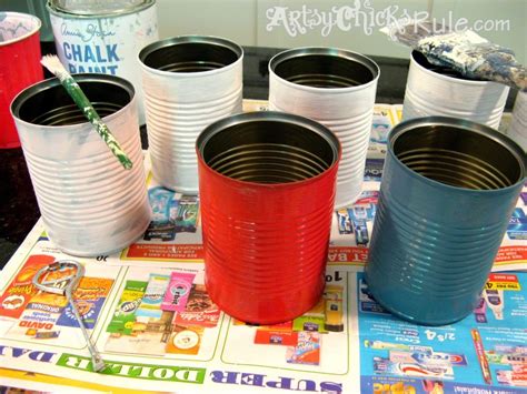 Simple Tin Can Crafts Perfect For T Giving Artsy Chicks Rule