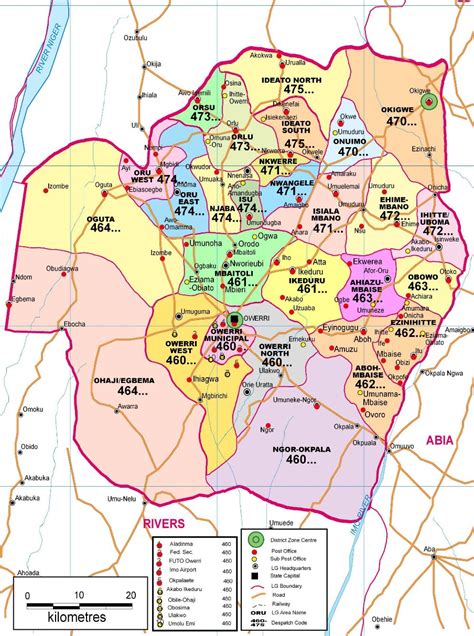 The nigeria zip codes / postal code is made up of 6 numeric digits. Imo State Zip Code Map