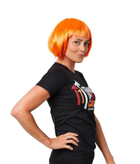 Stand Up To Cancer Orange Bob Wig Stand Up To Cancer