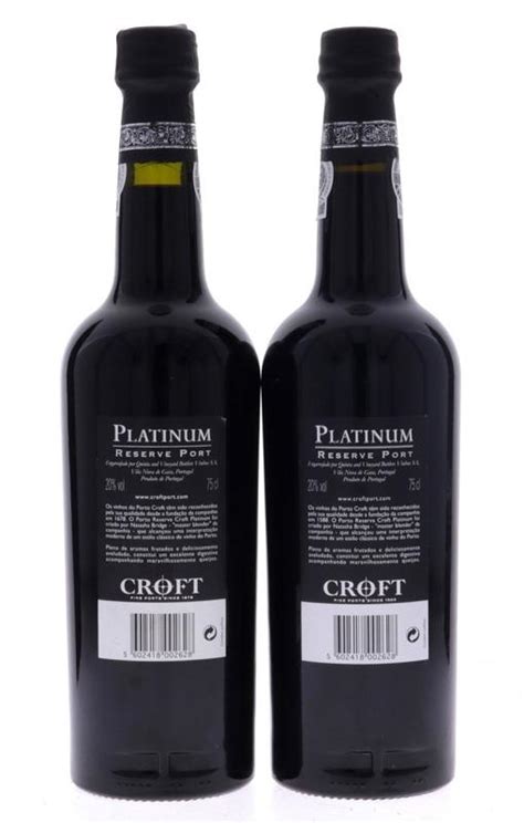 Lote 2219 Porto Croft Platinum 2 Garrafas De Vinho Do Porto Croft