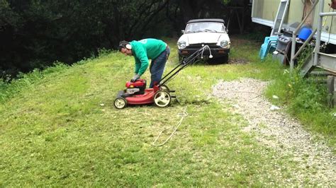 Finally An Inexpensive Hill Slope Steep Lawn Mower Youtube