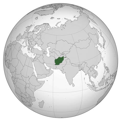 Large Location Map Of Afghanistan In Asia Afghanistan Asia