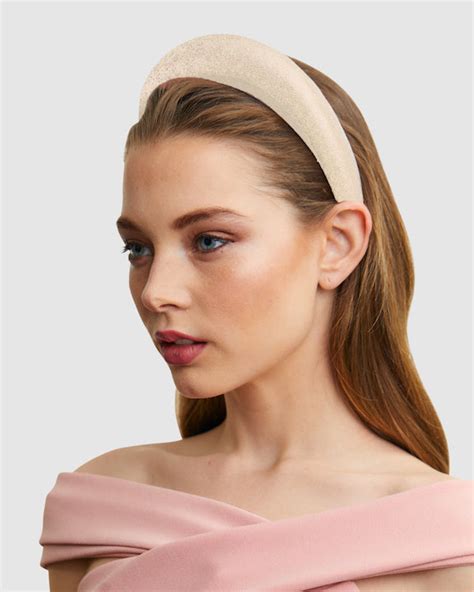 Monica Rose Gold Padded Headband By Australian Label Ford Millinery