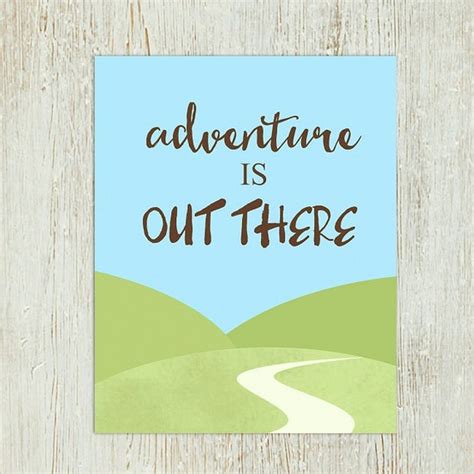 Adventure Is Out There Printable Quote Nursery Quote Baby