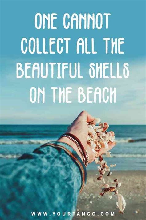 “one Cannot Collect All The Beautiful Shells On The Beach” — Anne