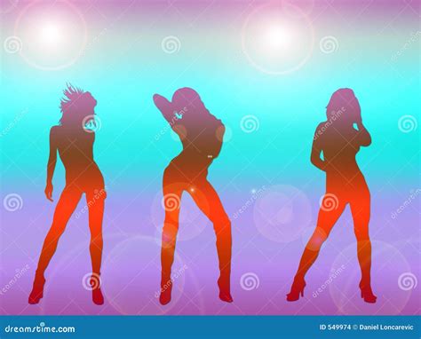 Girls Dancing Stock Illustration Illustration Of Female 549974