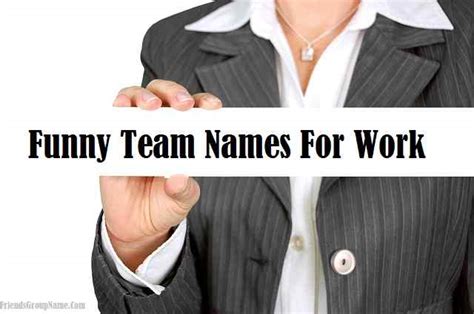 Funny Team Names For Work List Of Good Catchy And Clever Names 2022