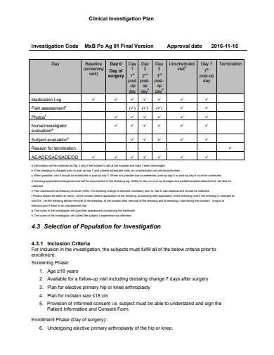 Sample Of Plan Of Investigation Wayfarermoms